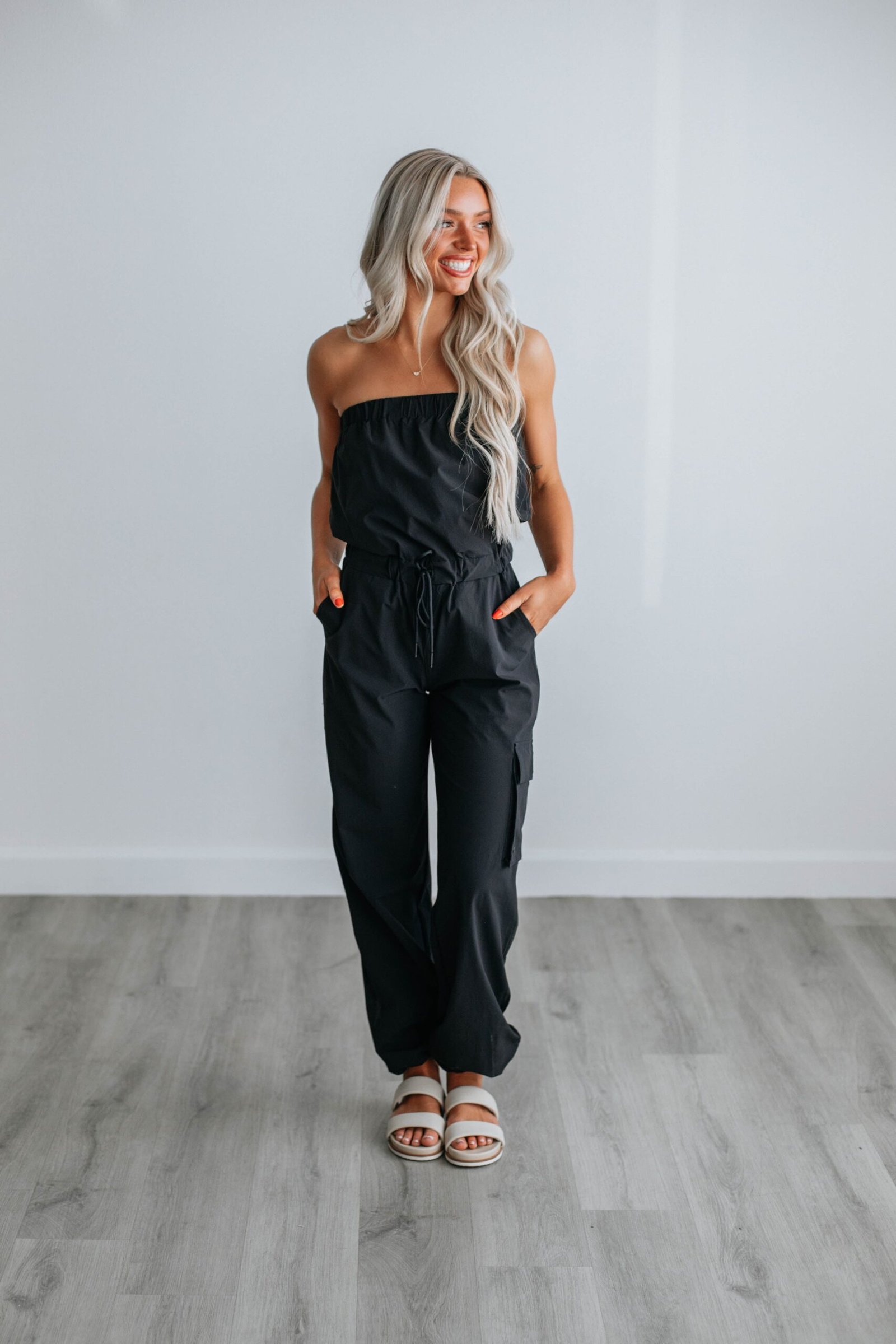 Kamari Active Jumpsuit - Black - Image 8